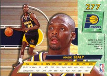 将图片加载到图库查看器,1992-93 Fleer Ultra Malik Sealy RC #277 Indiana Pacers