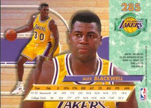 تحميل الصورة إلى عارض المعرض، 1992-93 Fleer Ultra Alex Blackwell RC #285 Los Angeles Lakers