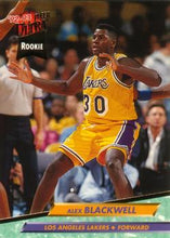 تحميل الصورة إلى عارض المعرض، 1992-93 Fleer Ultra Alex Blackwell RC #285 Los Angeles Lakers