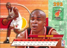 将图片加载到图库查看器,1992-93 Fleer Ultra Harold Miner RC #293 Miami Heat