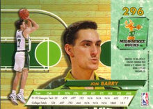 将图片加载到图库查看器,1992-93 Fleer Ultra Jon Barry RC  #296 Milwaukee Bucks