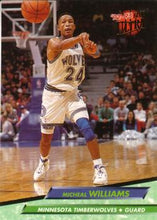 将图片加载到图库查看器,1992-93 Fleer Ultra Micheal Williams  #311 Minnesota Timberwolves