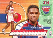 Load image into Gallery viewer, 1992-93 Fleer Ultra Maurice Cheeks #314 New Jersey Nets