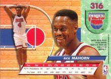 Load image into Gallery viewer, 1992-93 Fleer Ultra Rick Mahorn #316 New Jersey Nets