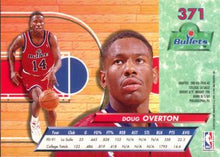 تحميل الصورة إلى عارض المعرض، 1992-93 Fleer Ultra Doug Overton ROO #371 Washington Bullets