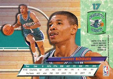 تحميل الصورة إلى عارض المعرض، 1992-93 Fleer Ultra Muggsy Bogues #17 Charlotte Hornets