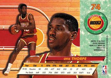 将图片加载到图库查看器,1992-93 Fleer Ultra Otis Thorpe #74 Houston Rockets