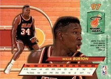 Load image into Gallery viewer, 1992-93 Fleer Ultra Willie Burton #97 Miami Heat