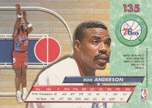تحميل الصورة إلى عارض المعرض، 1992-93 Fleer Ultra Ron Anderson #135 Philadelphia 76ers
