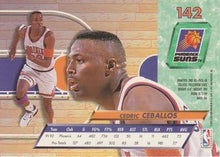 Load image into Gallery viewer, 1992-93 Fleer Ultra Cedric Ceballos #142 Phoenix Suns