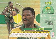 Load image into Gallery viewer, 1992-93 Fleer Ultra Michael Cage #170 Seattle SuperSonics
