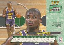 Load image into Gallery viewer, 1992-93 Fleer Ultra David Benoit #177 Utah Jazz