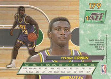 Load image into Gallery viewer, 1992-93 Fleer Ultra Tyrone Corbin #179 Utah Jazz