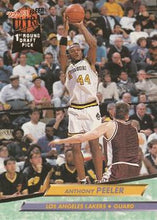 تحميل الصورة إلى عارض المعرض، 1992-93 Fleer Ultra Anthony Peeler DPK، RC #196 Los Angeles Lakers