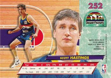 将图片加载到图库查看器,1992-93 Fleer Ultra Scott Hastings #252 Denver Nuggets