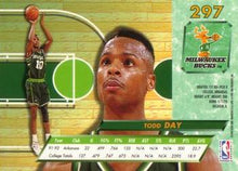 将图片加载到图库查看器,1992-93 Fleer Ultra Todd Day RC  #297 Milwaukee Bucks