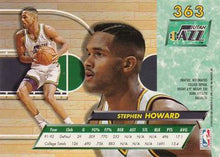 将图片加载到图库查看器,1992-93 Fleer Ultra Stephen Howard RC #363 Utah Jazz