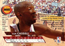 تحميل الصورة إلى عارض المعرض، 1993-94 Fleer Ultra Sam Cassell RC #72 هيوستن روكتس