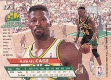 将图片加载到图库查看器,1993-94 Fleer Ultra Michael Cage #175 Seattle SuperSonics