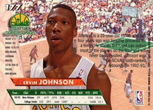 تحميل الصورة إلى عارض المعرض، 1993-94 Fleer Ultra Ervin Johnson DPK,RC #177 Seattle SuperSonics