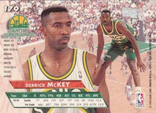 将图片加载到图库查看器,1993-94 Fleer Ultra Derrick McKey #179 Seattle SuperSonics