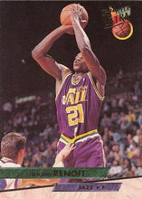 将图片加载到图库查看器,1993-94 Fleer Ultra David Benoit #184 Utah Jazz