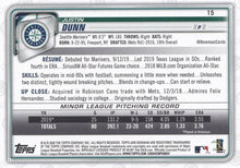 Load image into Gallery viewer, 2020 Bowman Justin Dunn RC #15 Seattle Mariners