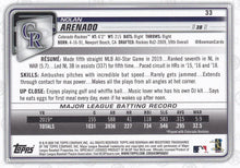 Load image into Gallery viewer, 2020 Bowman Nolan Arenado #33 Colorado Rockies