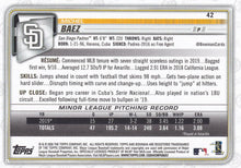 Load image into Gallery viewer, 2020 Bowman Michel Baez RC #42 San Diego Padres