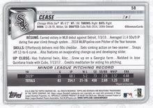 Load image into Gallery viewer, 2020 Bowman Dylan Cease RC #58 Chicago White Sox