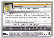 Load image into Gallery viewer, 2020 Bowman Kevin Newman #62 Pittsburgh Pirates