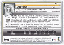 Load image into Gallery viewer, 2020 Bowman Adrian Morejon RC #65 San Diego Padres