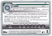 Load image into Gallery viewer, 2020 Bowman Kyle Lewis RC #78 Seattle Mariners