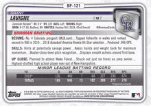 Load image into Gallery viewer, 2020 Bowman Prospects Grant Lavigne BP-121 Colorado Rockies