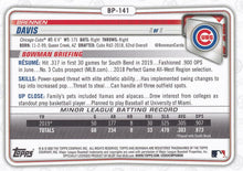 Load image into Gallery viewer, 2020 Bowman Bowman Prospects Camo Brennen Davis BP-141 Chicago Cubs