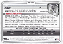 Load image into Gallery viewer, 2020 Bowman Prospects Luis Robert BP-150 Chicago White Sox