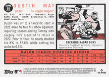 Load image into Gallery viewer, 2021 Topps Archives Dustin May #69 Los Angeles Dodgers
