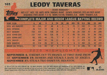 Load image into Gallery viewer, 2021 Topps Archives Leody Taveras #163 Texas Rangers