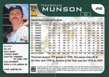 تحميل الصورة إلى عارض المعرض، أرشيفات Topps لعام 2021 Thurman Munson #218 فريق نيويورك يانكيز