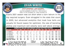 将图片加载到图库查看器,2021 Topps Archives Evan White RC #272 Seattle Mariners