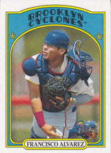 Load image into Gallery viewer, 2021 Topps Heritage Minor League Francisco Alvarez #21 Brooklyn Cyclones
