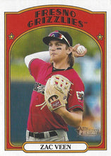Load image into Gallery viewer, 2021 Topps Heritage Minor League Zac Veen #74 Fresno Grizzlies