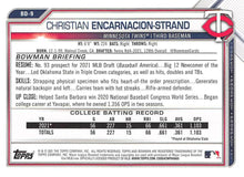 Load image into Gallery viewer, 2021 Bowman Draft Christian Encarnacion-Strand FBC 1st Bowman BD-9 Minnesota Twins