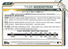 Load image into Gallery viewer, 2021 Bowman Draft Tyler Soderstrom BD-15 Oakland Athletics