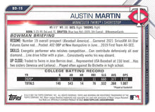 Load image into Gallery viewer, 2021 Bowman Draft Austin Martin BD-19 Minnesota Twins