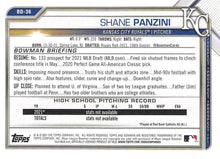 تحميل الصورة إلى عارض المعرض، 2021 Bowman Draft Shane Panzini FBC 1st Bowman BD-36 Kansas City Royals