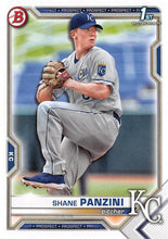 تحميل الصورة إلى عارض المعرض، 2021 Bowman Draft Shane Panzini FBC 1st Bowman BD-36 Kansas City Royals
