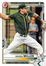 تحميل الصورة إلى عارض المعرض، 2021 Bowman Draft Mason Miller FBC 1st Bowman BD-85 Oakland Athletics