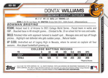 Load image into Gallery viewer, 2021 Bowman Draft Donta' Williams FBC 1st Bowman BD-90 Baltimore Orioles