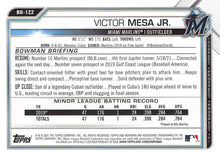 تحميل الصورة إلى عارض المعرض، 2021 Bowman Draft Victor Mesa Jr. BD-122 Miami Marlins